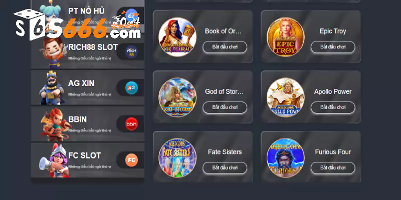 Các loại Game nổ hũ tại S666 hiện nay