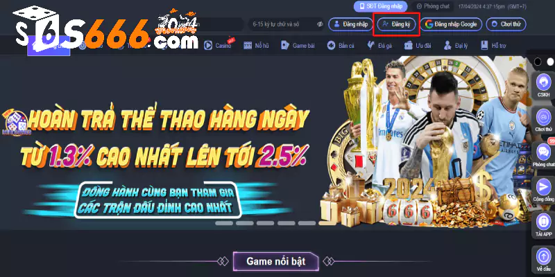 Hướng dẫn cách đăng ký S666 nhanh và chi tiết nhất