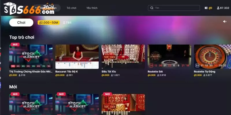 Đa dạng tựa game casino, dễ dàng lựa chọn